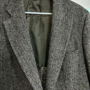 Harris Tweed original Scottish 100 raw hand spun and wovenHerringbone Blazer